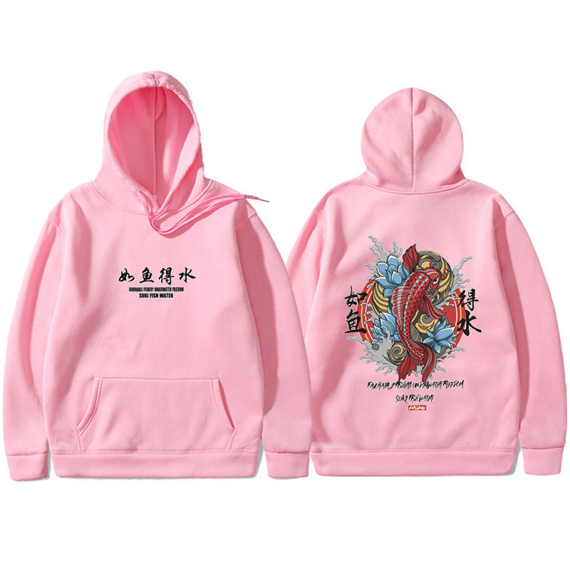 Mens graphic Hoodie Ukiyoe Streetwear