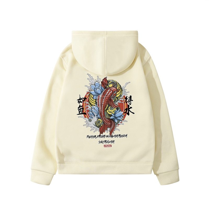 Mens graphic Hoodie Ukiyoe Streetwear