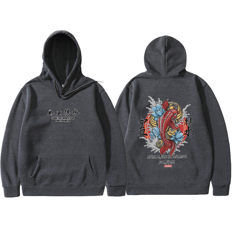 Mens graphic Hoodie Ukiyoe Streetwear