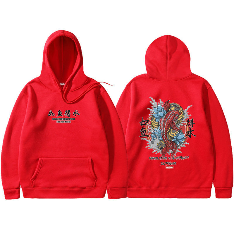 Mens graphic Hoodie Ukiyoe Streetwear