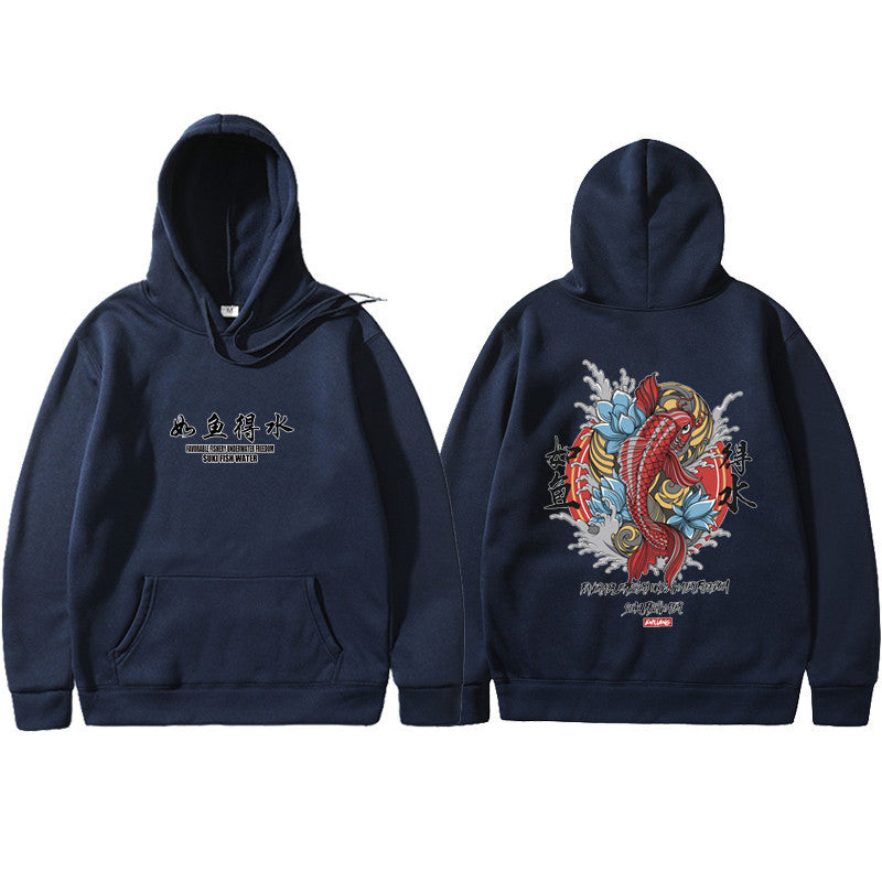 Mens graphic Hoodie Ukiyoe Streetwear