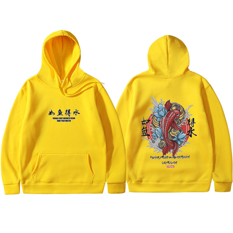 Mens graphic Hoodie Ukiyoe Streetwear