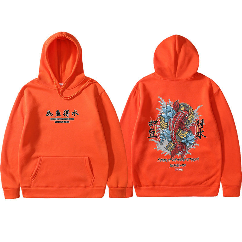 Mens graphic Hoodie Ukiyoe Streetwear