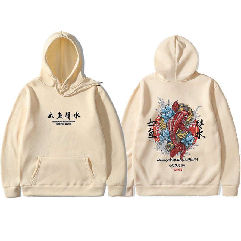 Mens graphic Hoodie Ukiyoe Streetwear