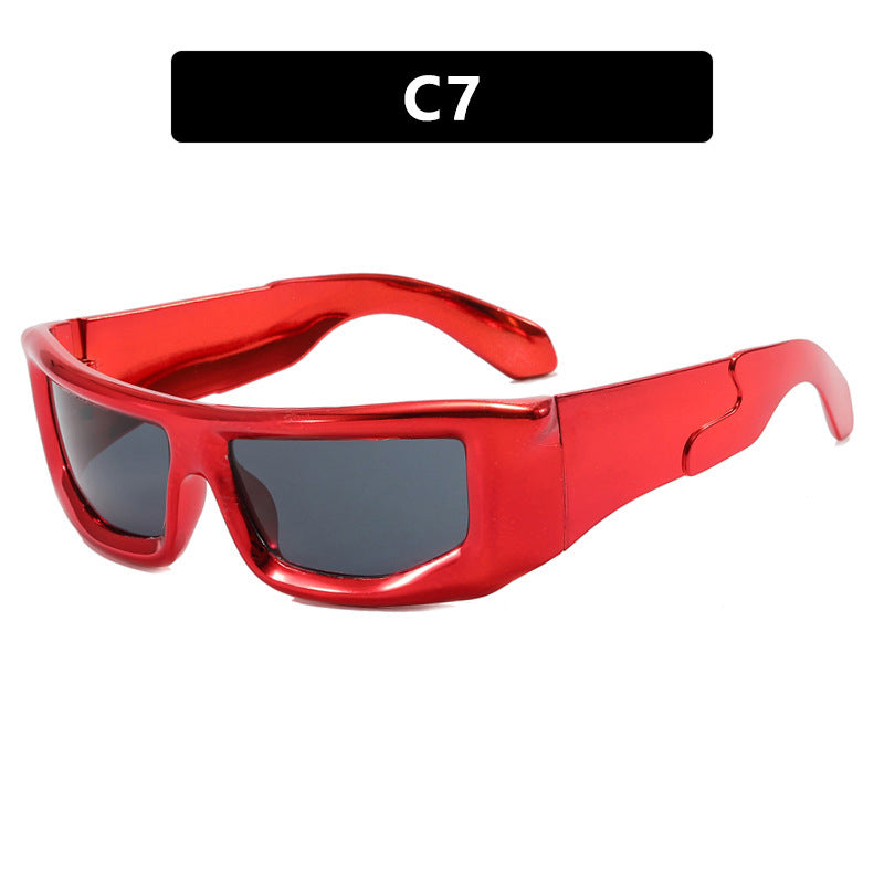 Futuristic Sunshade Streetwear Sun Glasses