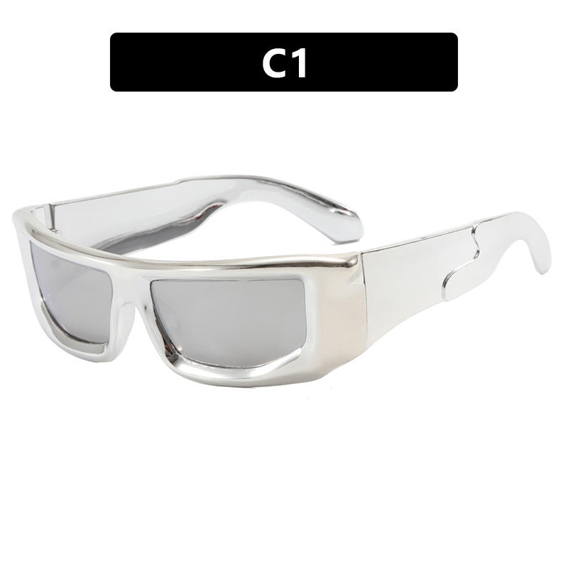 Futuristic Sunshade Streetwear Sun Glasses