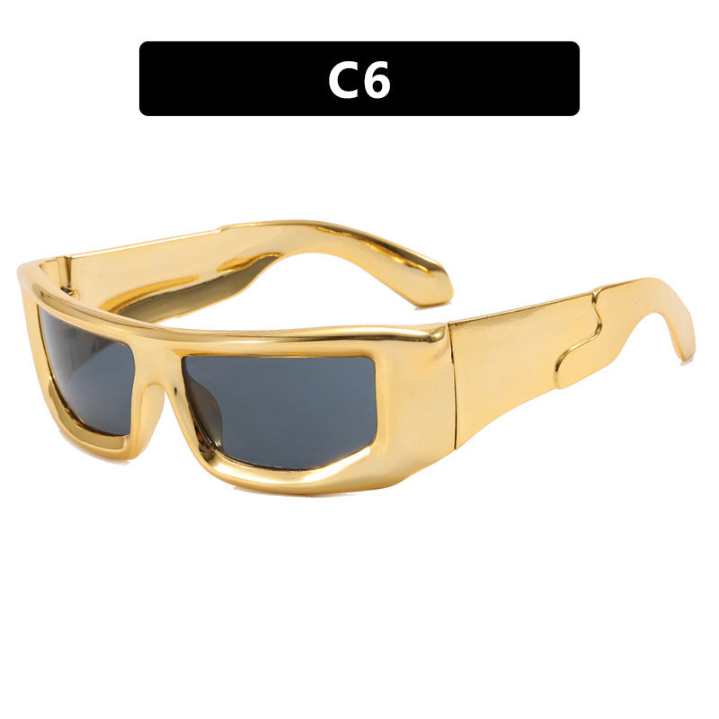 Futuristic Sunshade Streetwear Sun Glasses